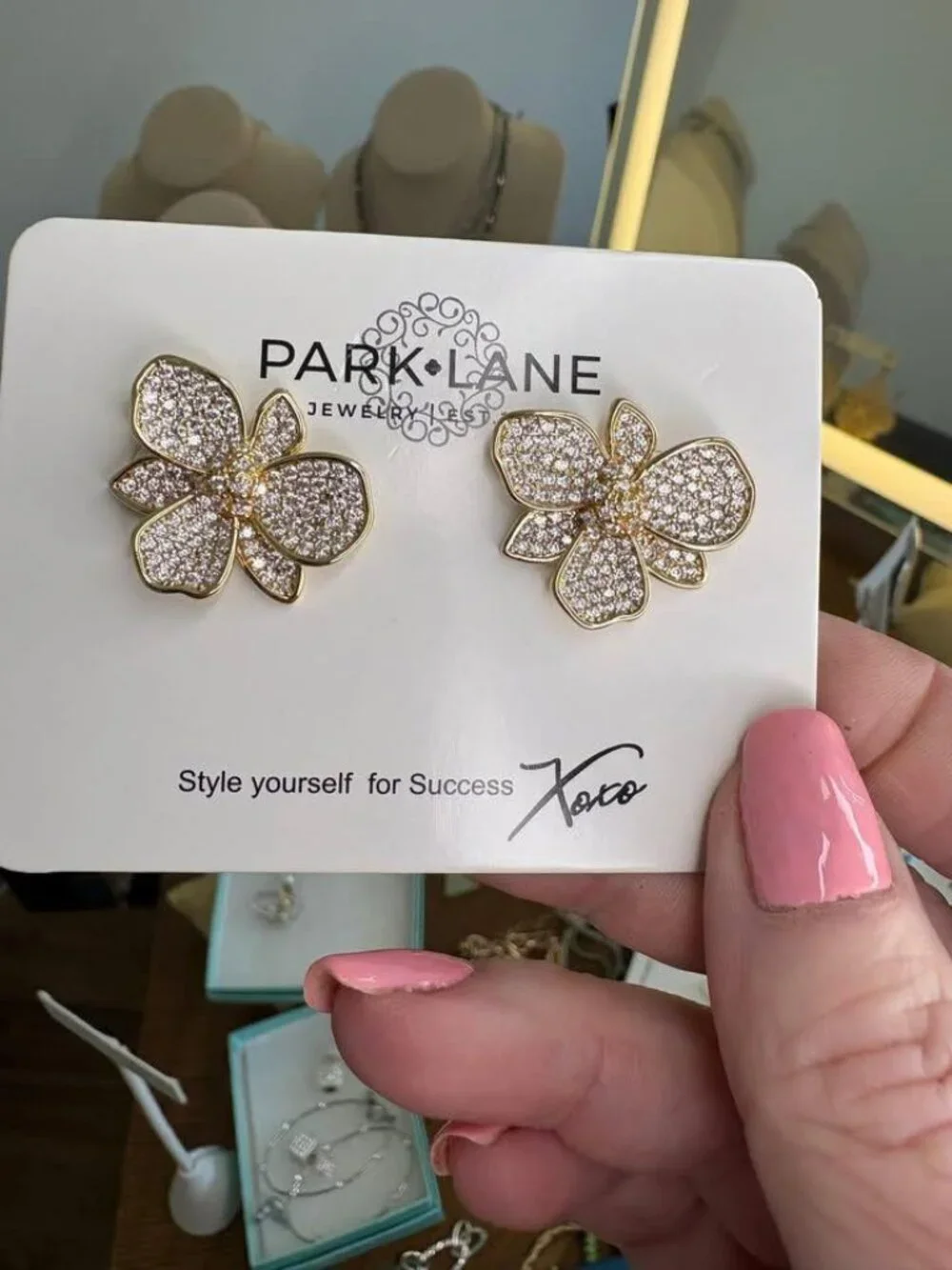 Park Lane Crystal Daffodil Earrings - Picture 4 of 6
